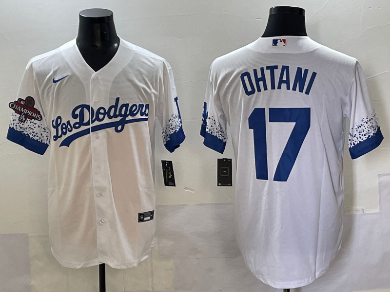 Men Los Angeles Dodgers #17 Ohtani white Nike MLB 2025 Jersey style 10